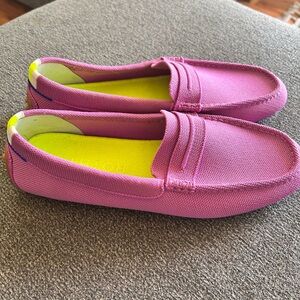 Pink Canvas Loafers